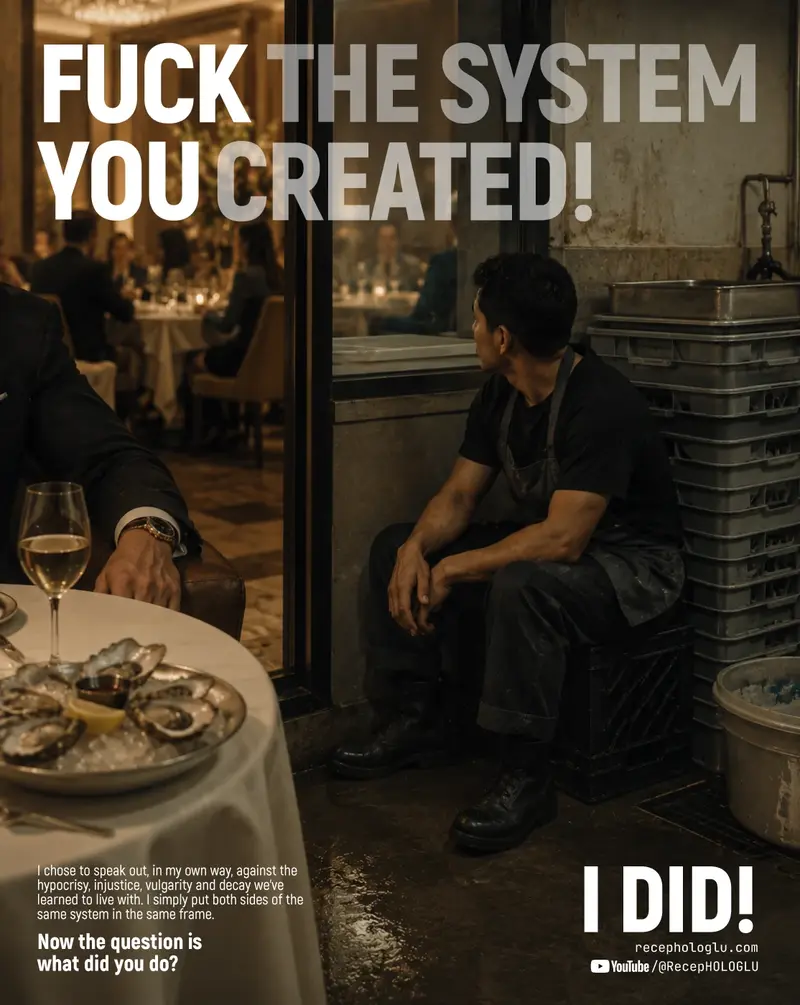 I DID campaign image contrasting restaurant service spaces