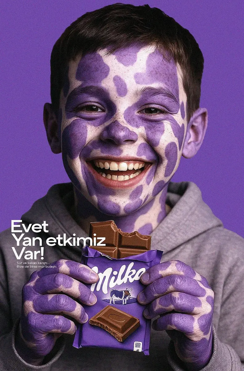 Milka campaign portrait variation
