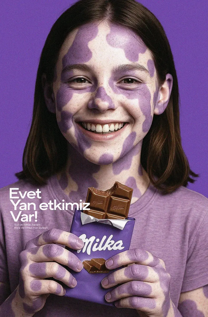 Milka campaign portrait variation